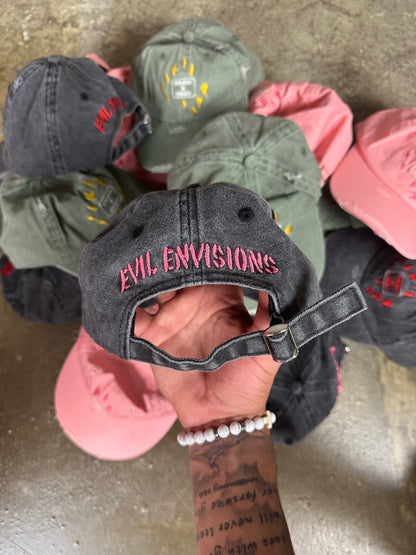 EVILNESS IN SOCIETY CAP [PINK]