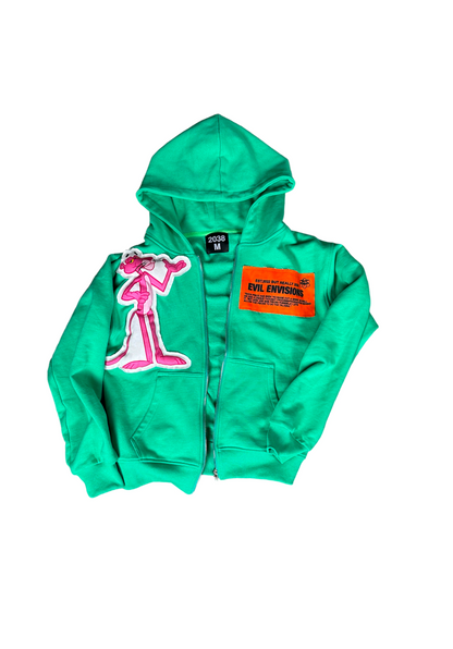 PINK!+* HOODIE [GREEN]