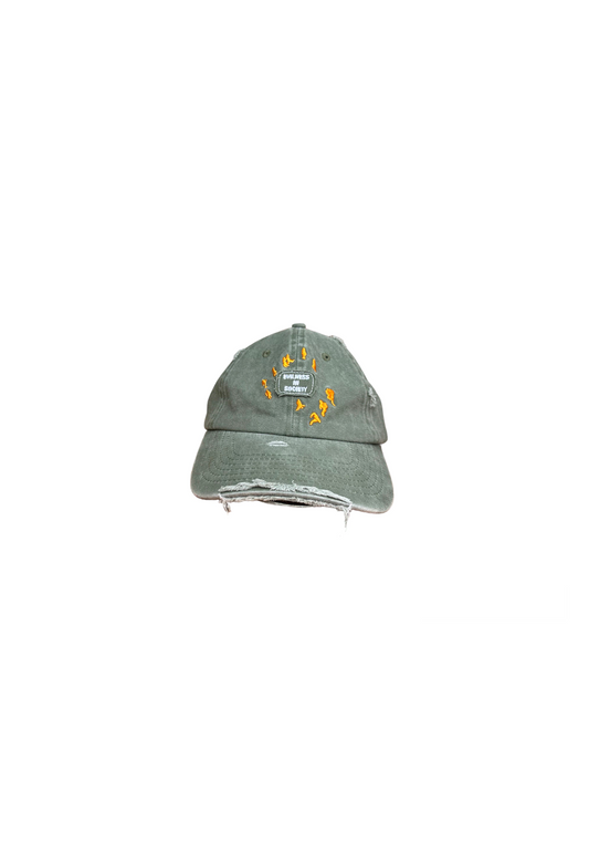 EVILNESS IN SOCIETY CAP [GREEN]